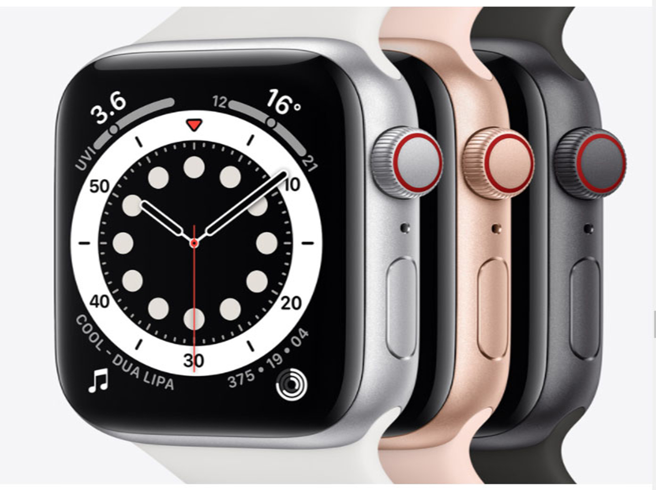 Apple Watch SE GPS 40 mm- Silver Aluminium Case with Colour-Pink Sport Band, Click For More Color&Price